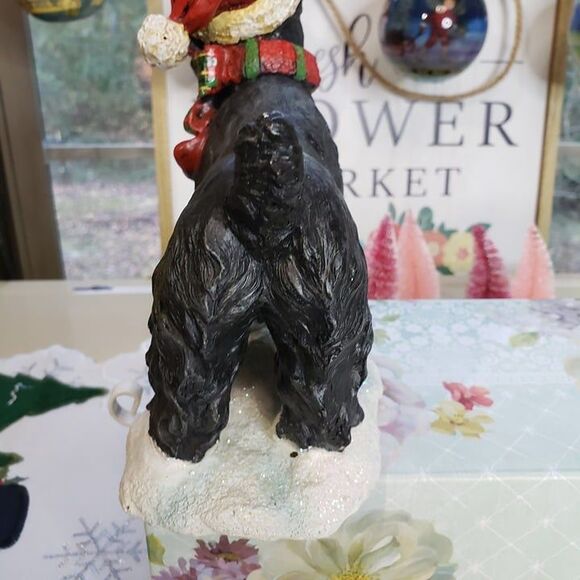 Adorable Vintage Scotty Dog Christmas Stocking Hanger Resin RARE Scottish - Picture 11 of 11